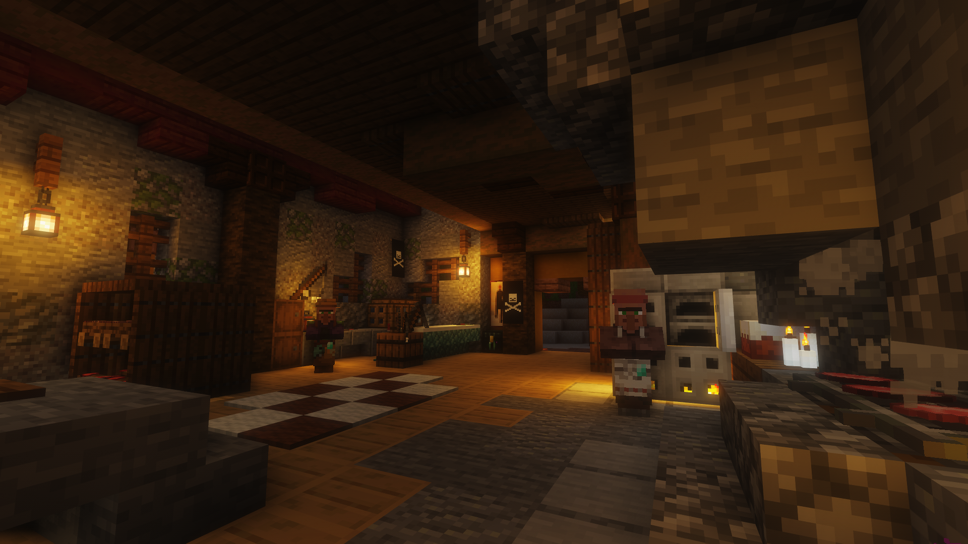 Pirates butcher shop interior